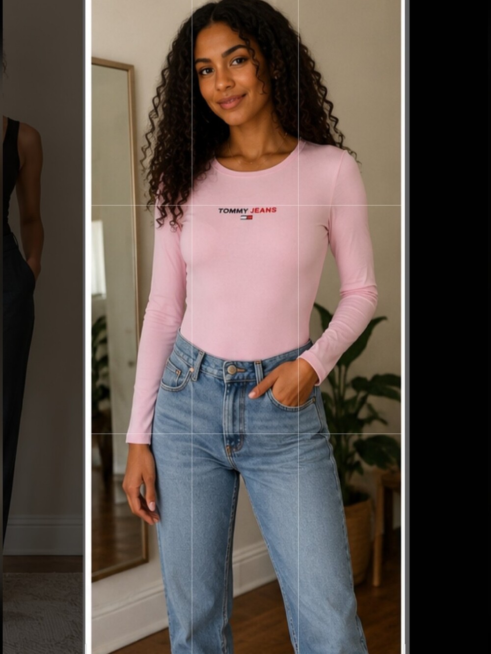 Tommy Jeans Pink Long Sleeve Bodysuit